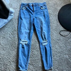 Womens American Eagle curvy high rise jeans